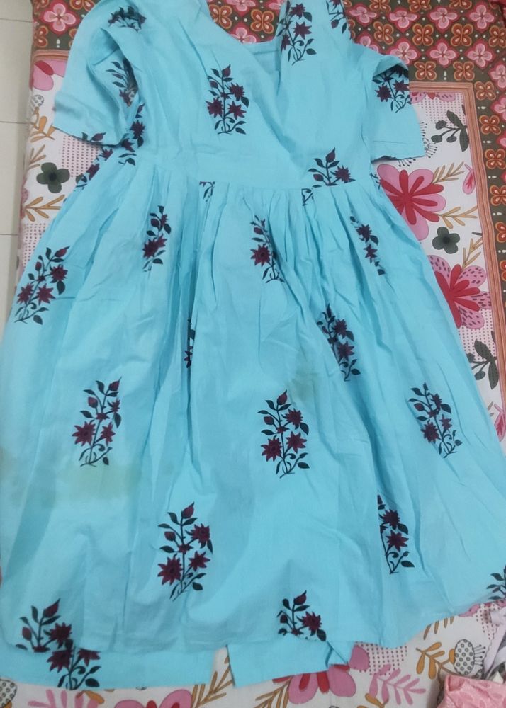 Kurta and Plazo Set Blue Color