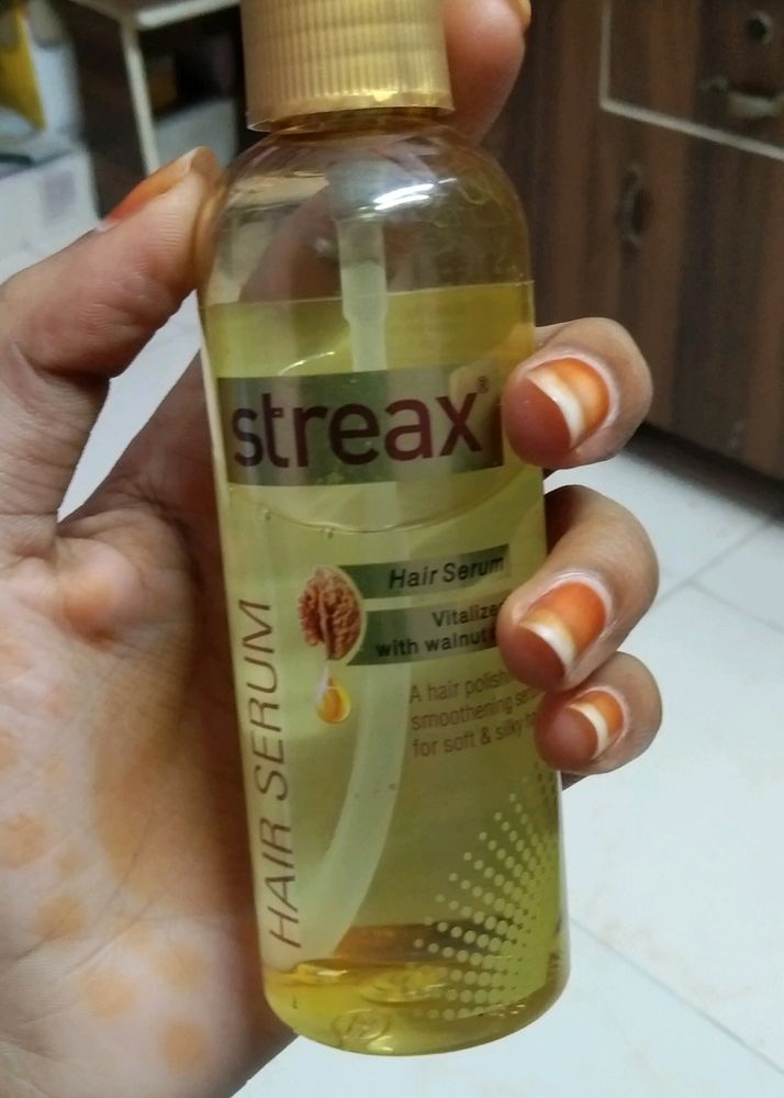 Streax Hair Serum Vitalized With Walnut Oil