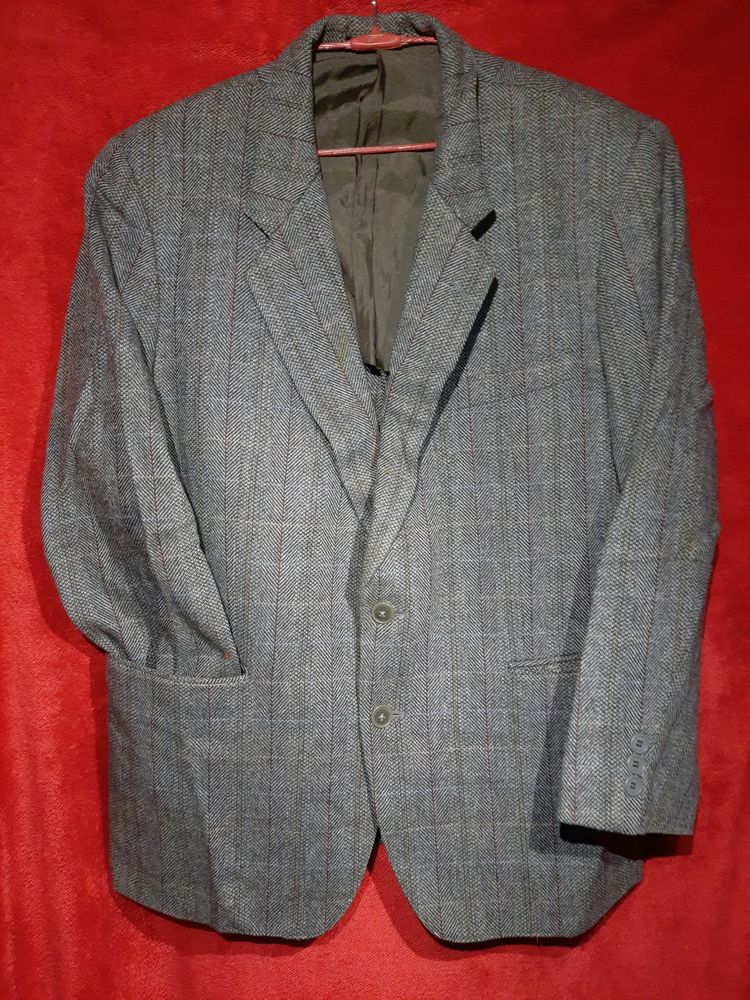 Warm Woolen Blend Blazer For Men