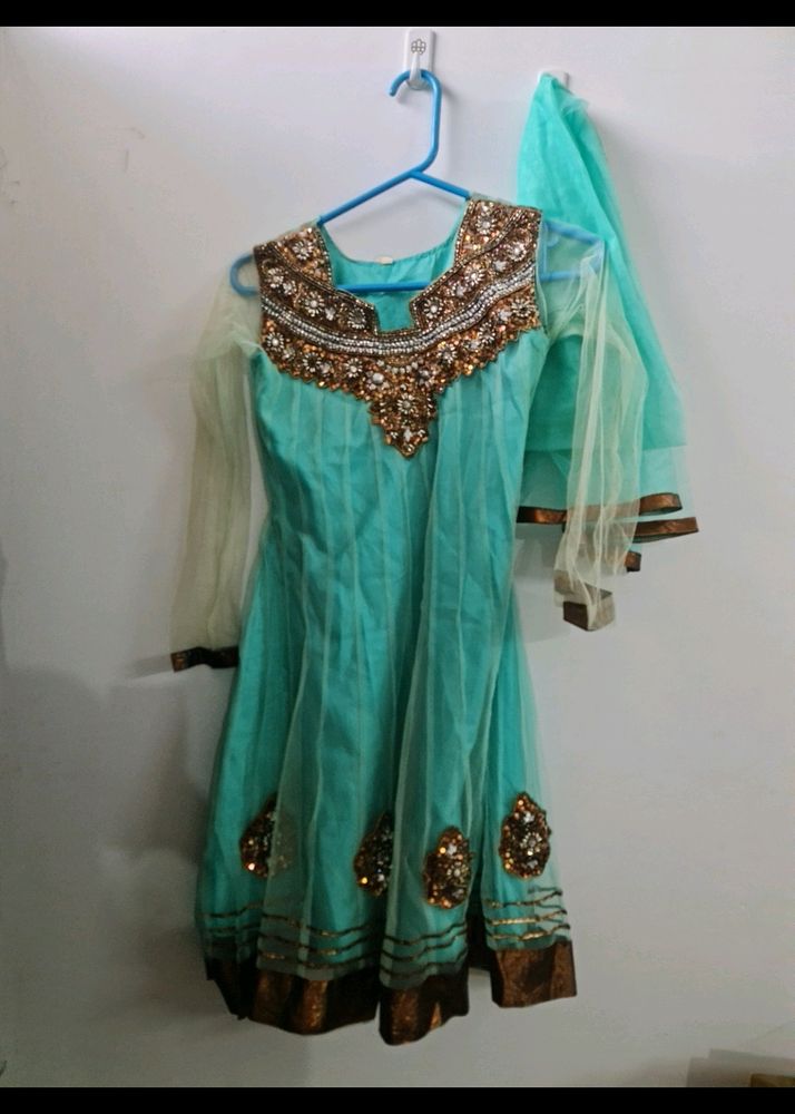 Girls Anarkali Dress with Dupatta