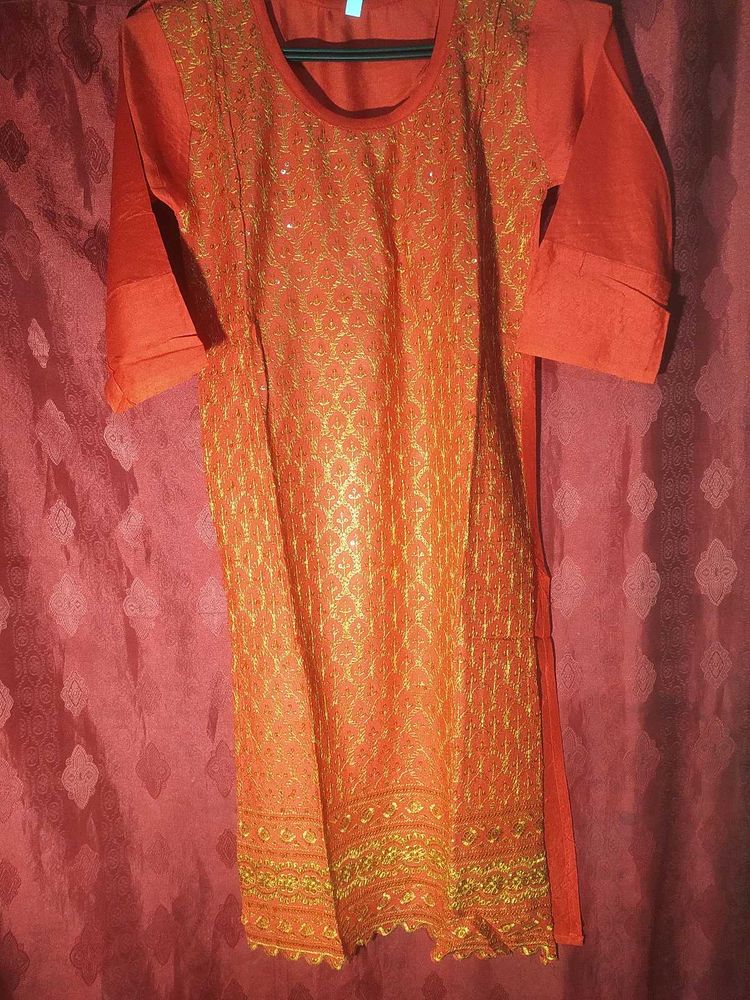 Chikankari Beautiful Kurti