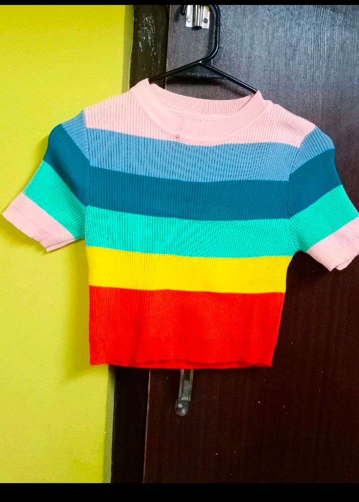 Rainbow Crop Top