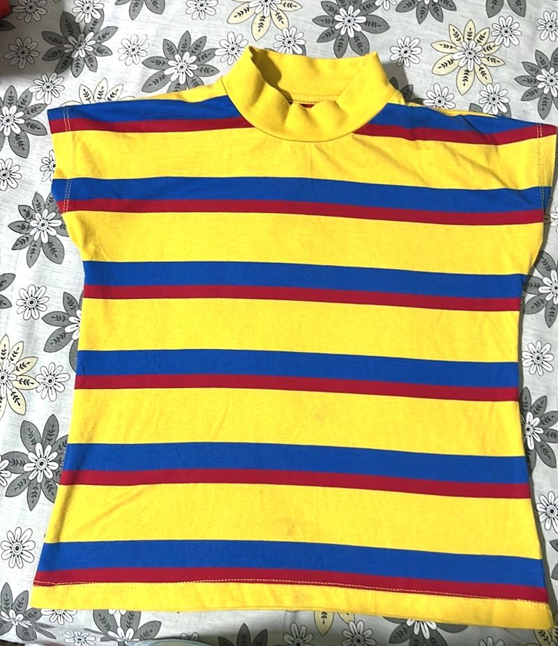 DISCOUNT || Here & Now Yellow Stripes Top