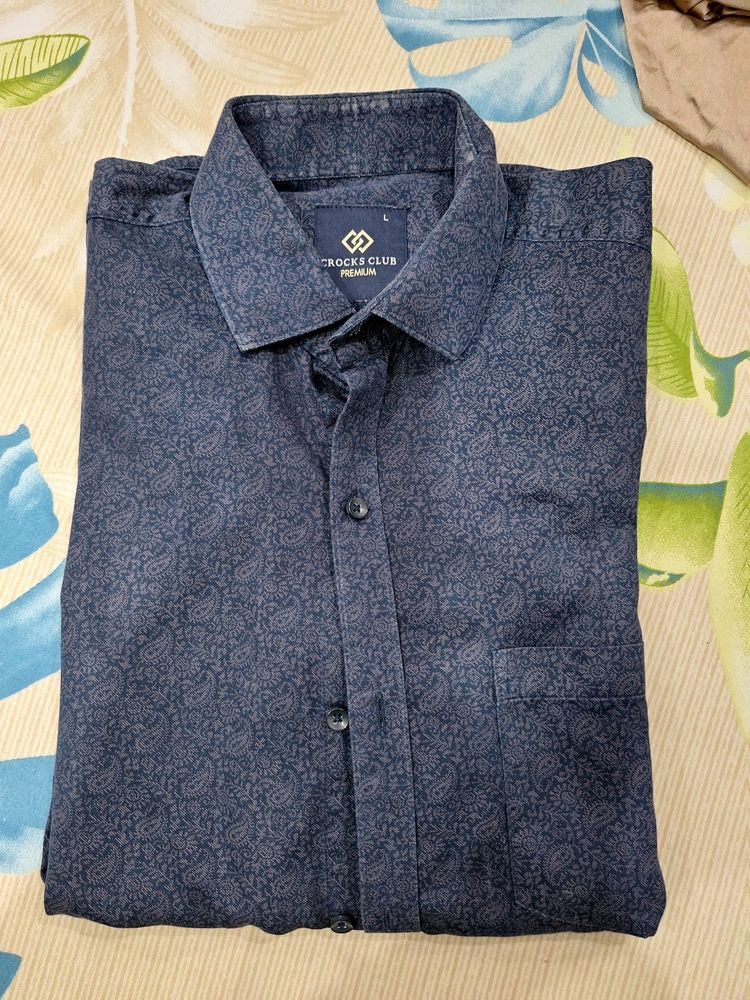 Premium Navy Blue Shirt