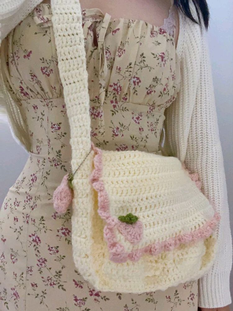 Crochet Messanger Bag 🌸