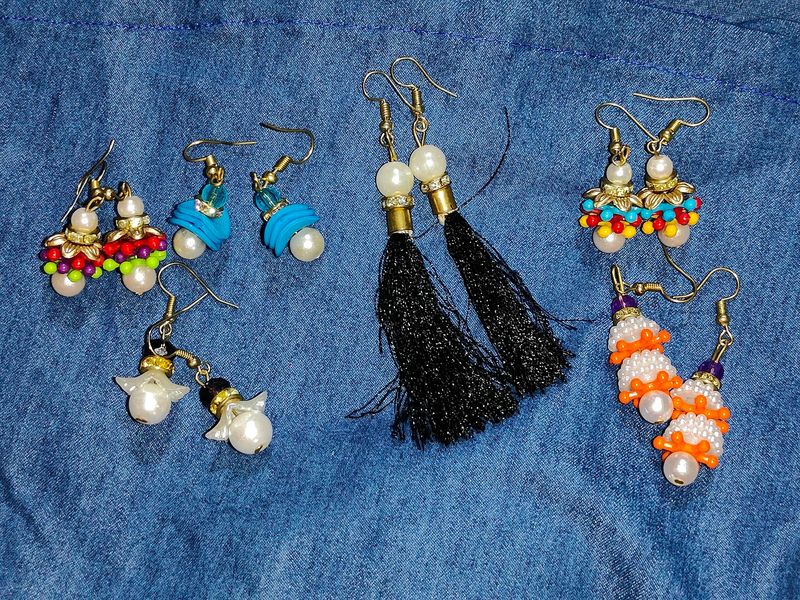 Combo Of 6 Earrings