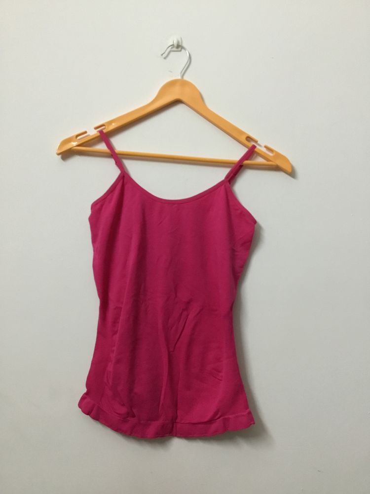 Rose Colour Strappy Top