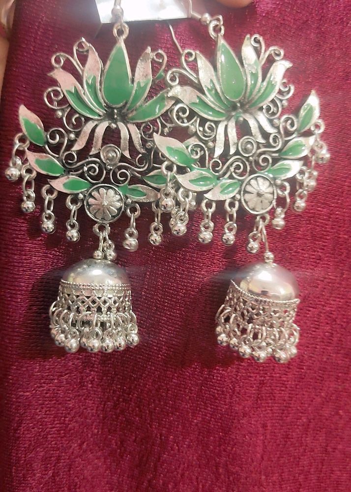 Green Beautiful Jhumki😍👌