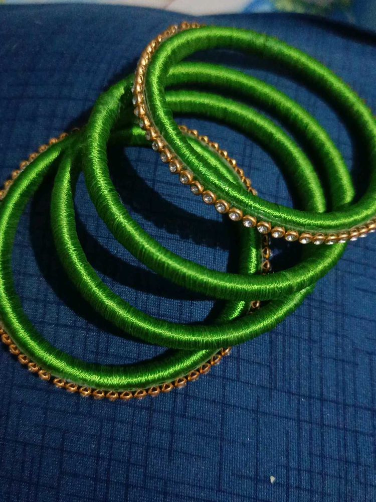 Thread Bangles Colour Green