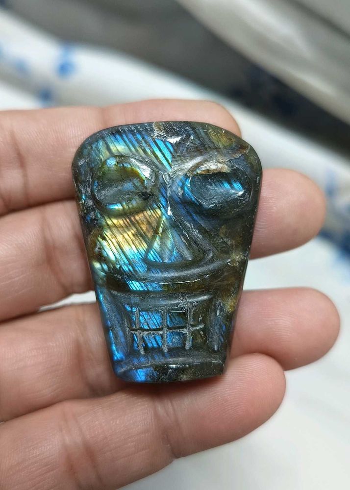 Labradorite Carved Mask