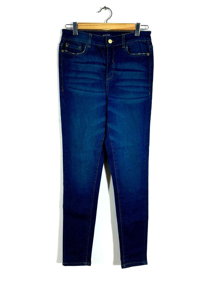 Dark Blue Skinny Jeans For Women's