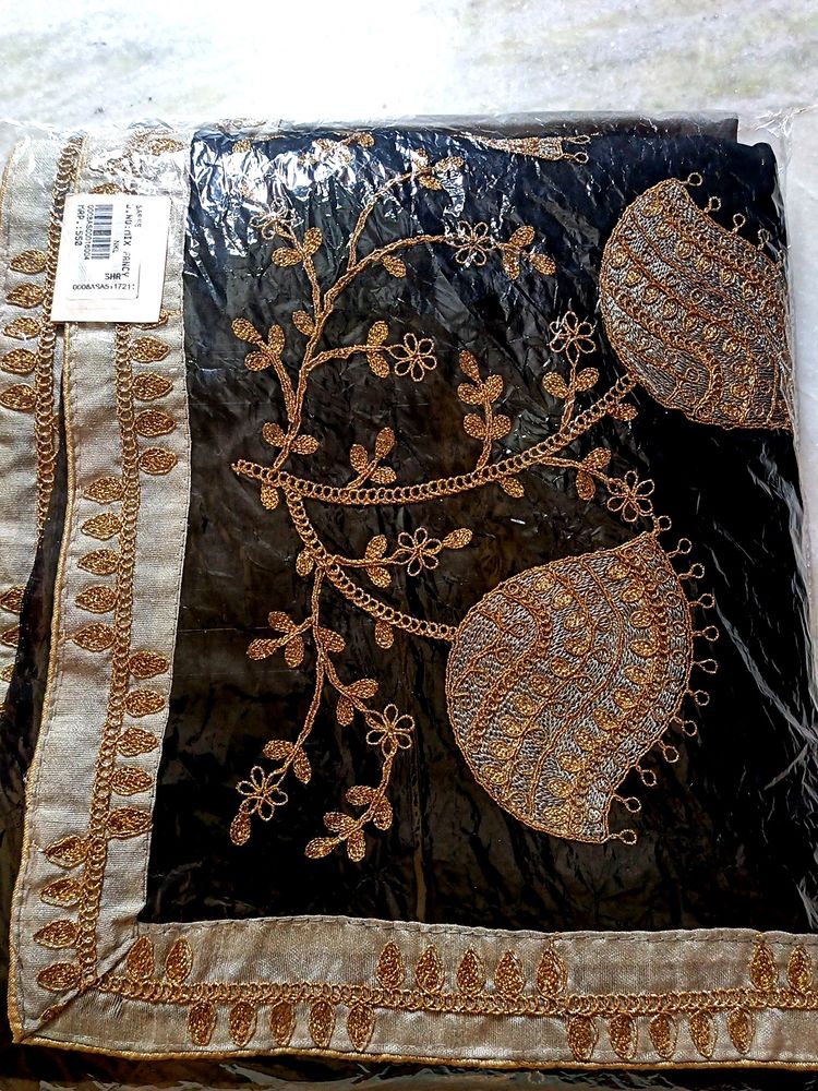 Saree With Stone Work