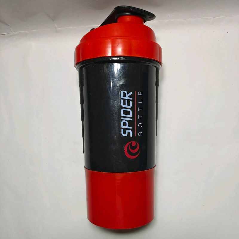 SpiderPro 500ml Gym Shaker Bottle Red