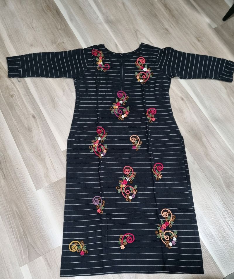 Kurta With Hand Embroidery Not Used .