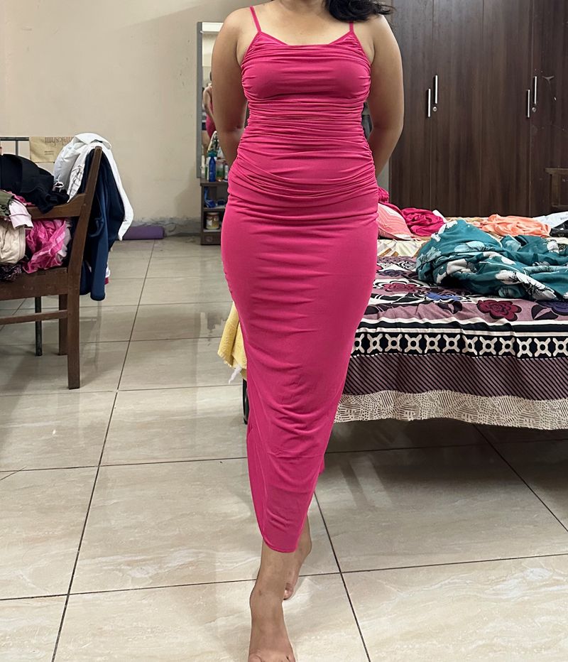 Pink Ruched Bodycon From Littlebox