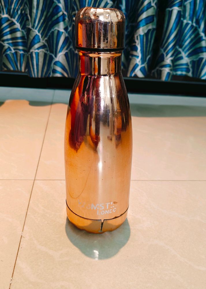 Copper Golden Thermostat Hot Cold Water Bottle