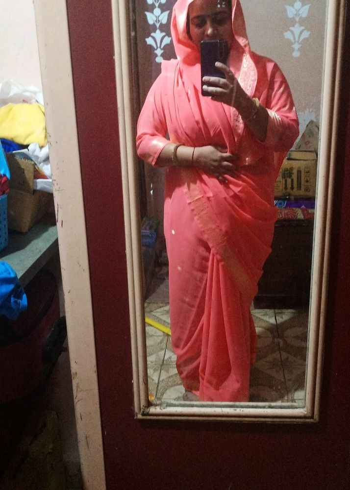 Pink Saree