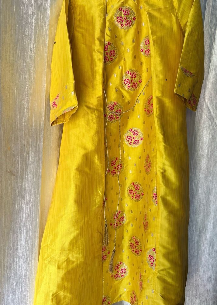 Chanderi Silk Kurta Set From Anouk By Myntra