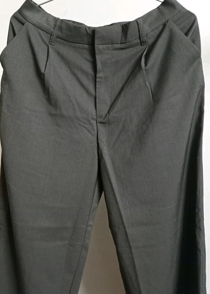 H&M Dark Grey Tailored Trousers/Pants