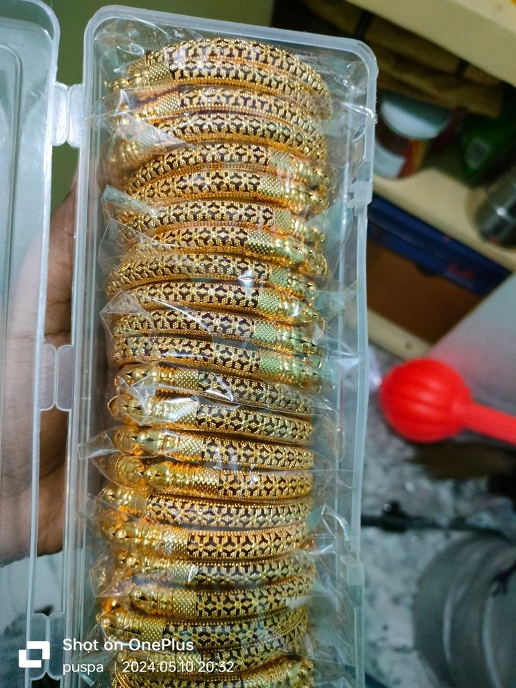 99 Rs Only Gold Plated Kada.Or Bangles