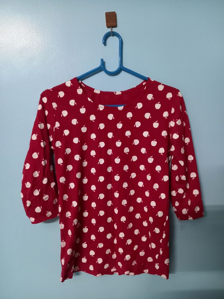 Women or Girls Red Top