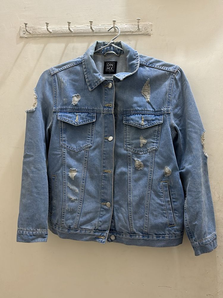 Denim Embroidered Jacket