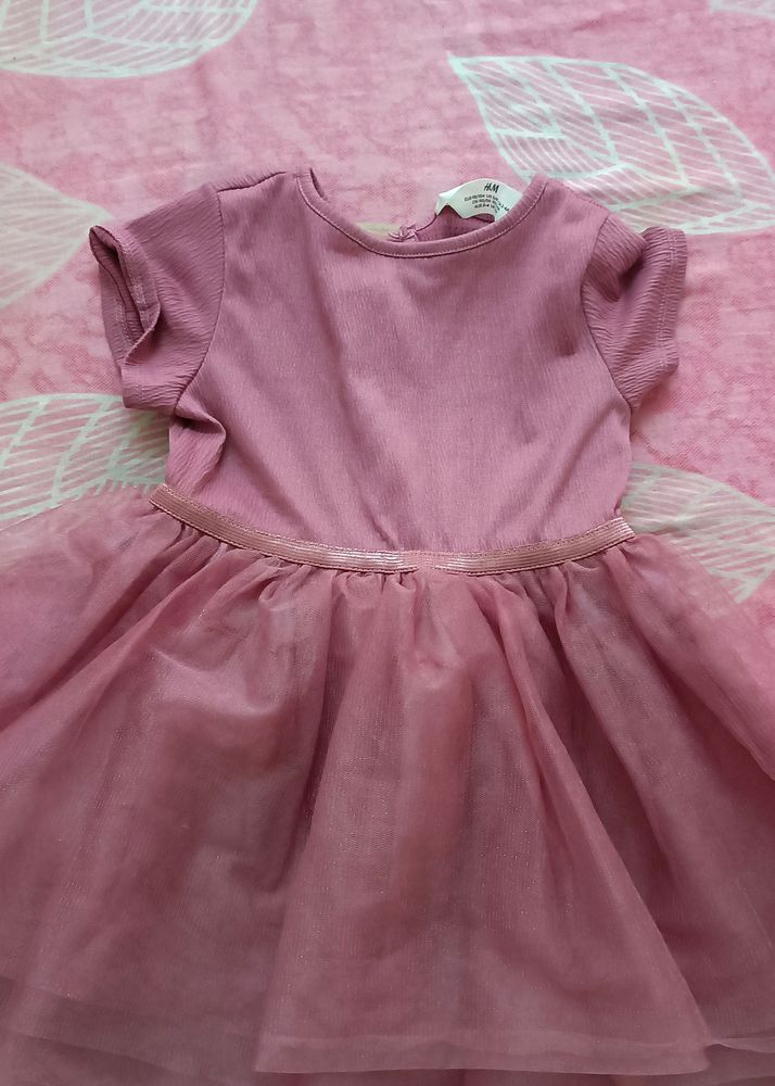 Baby Pink Dress For Girls 2 Year