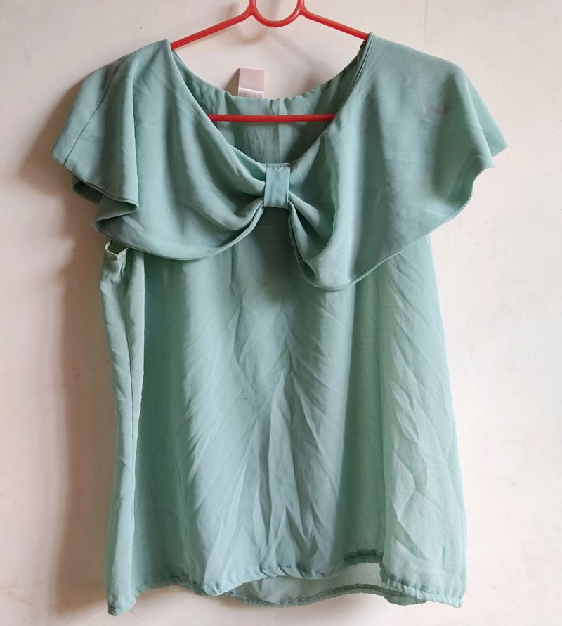 Sea Green Top