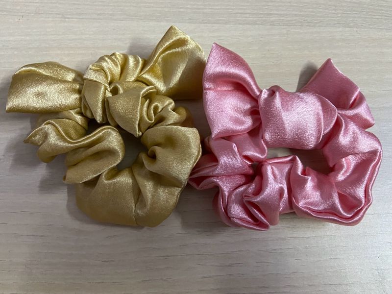 Soft Satin Scrunchies 2pc