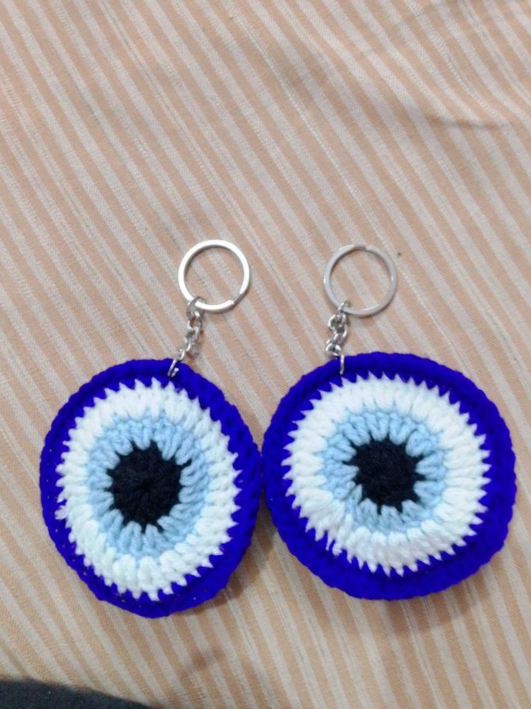 Crochet Evileye Keychain