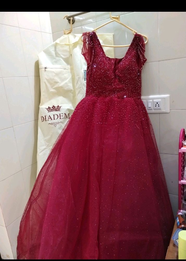 Beautiful Maroon Gown