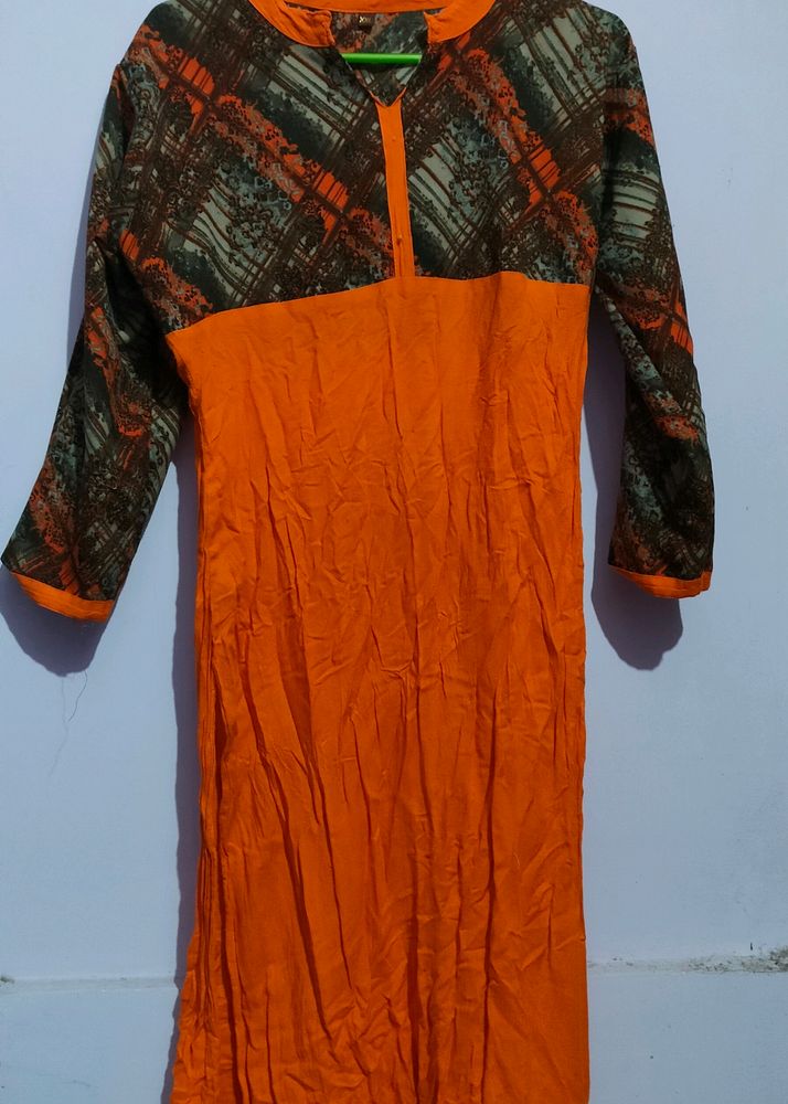 Orange Kurti