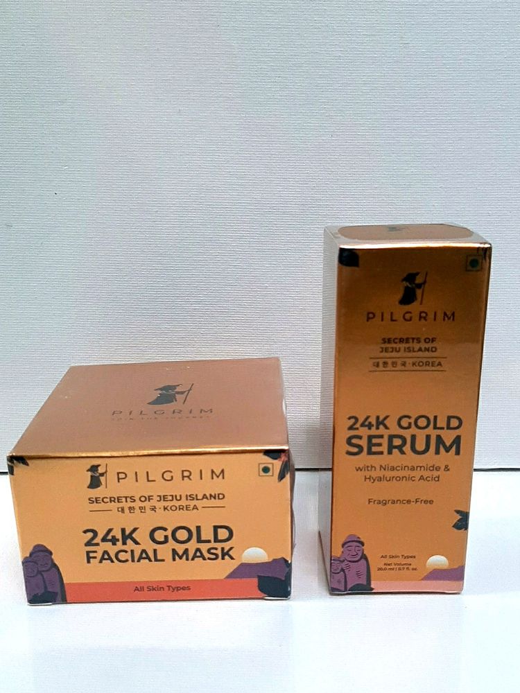 Pilgrim 24k Gold Serum And Facial Mask