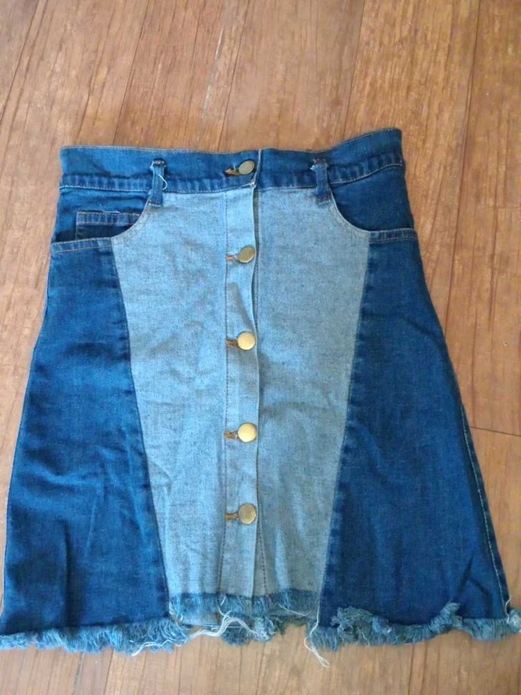 Mini Denim Skirt