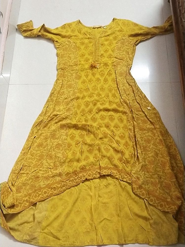 Mustard Anarkali