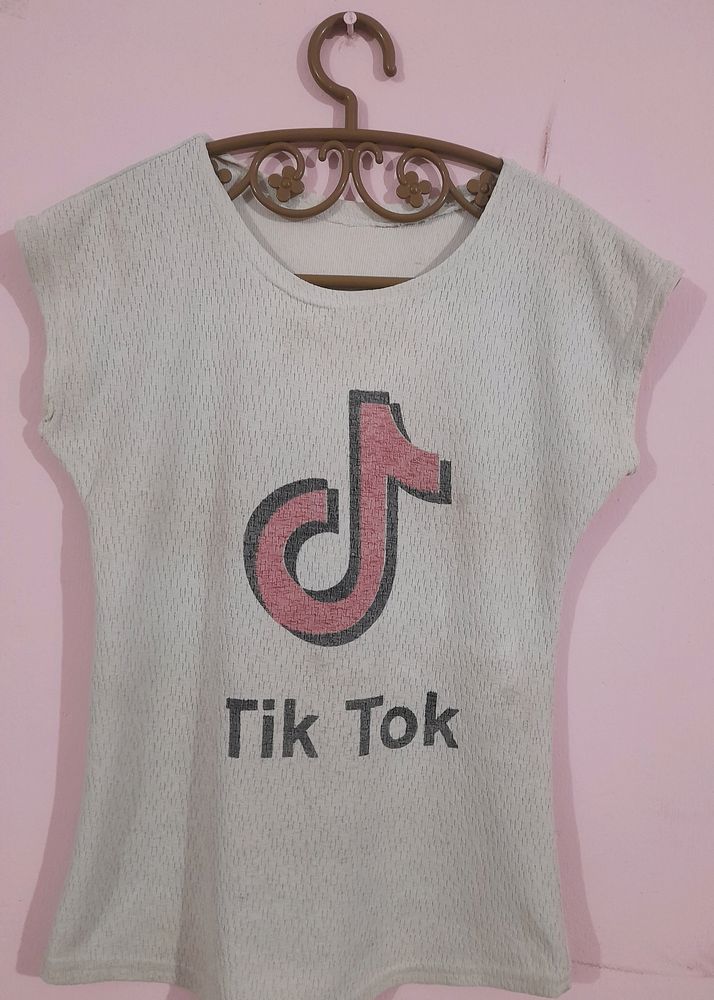 White Tik-tok Top 🤍💯...