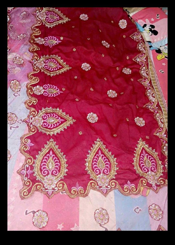 Heavy Embroidery Saree Net+Velvet