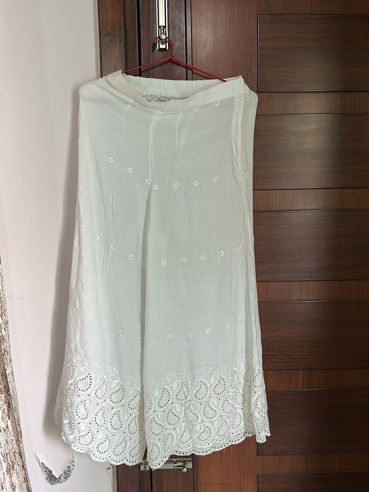 White Chinkari Palazzo