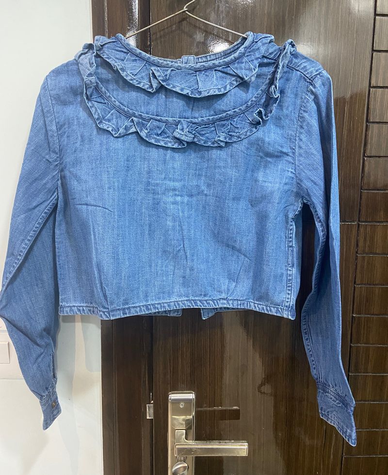 Denim Crop Top