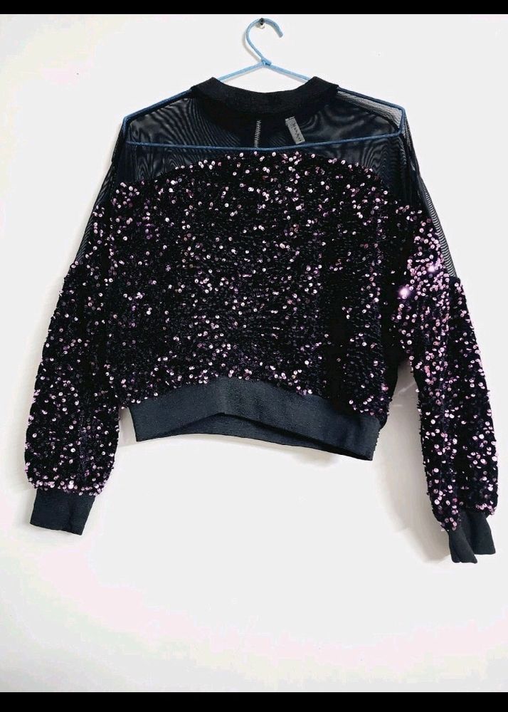 ✨️🖤Sequins Crop Top 🖤✨️