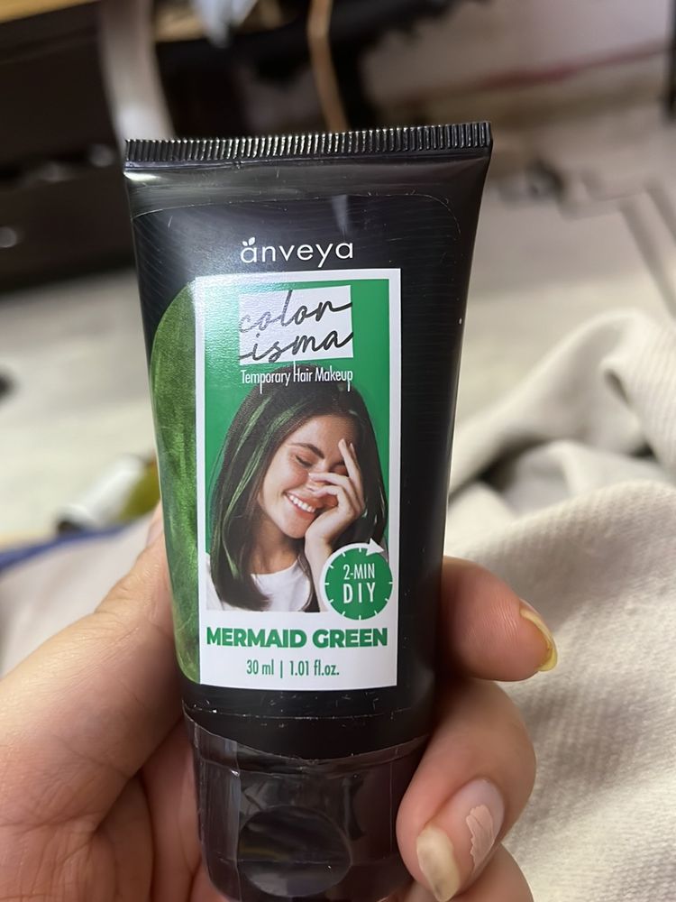 Mermaid Green Temporary Hair Color