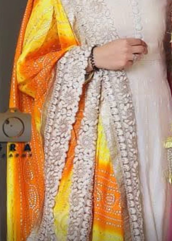 Cream Coloured Ethnic Gown