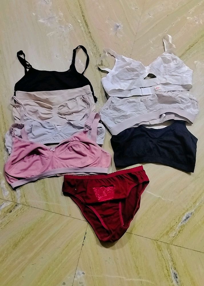 7 Bra Combo And New Panty