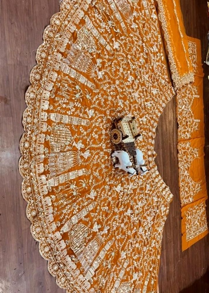 Bridal Lehanga Orange Color