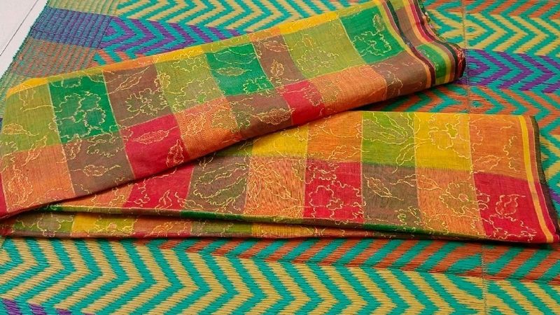 Multicolor Cotton Saree