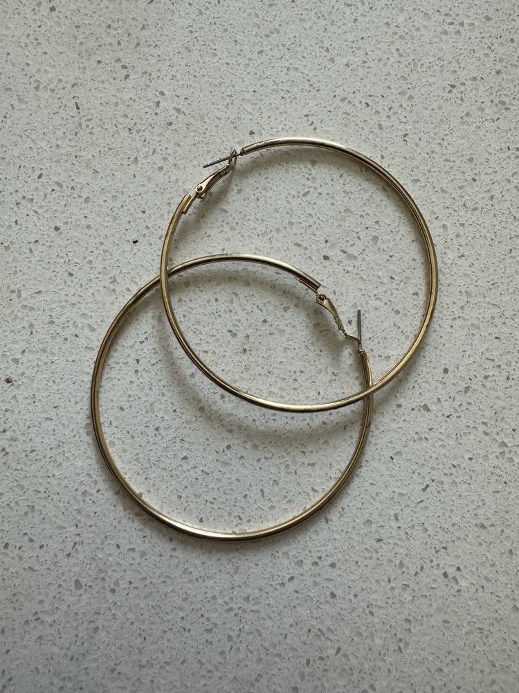 Basic Gold Big Hoops