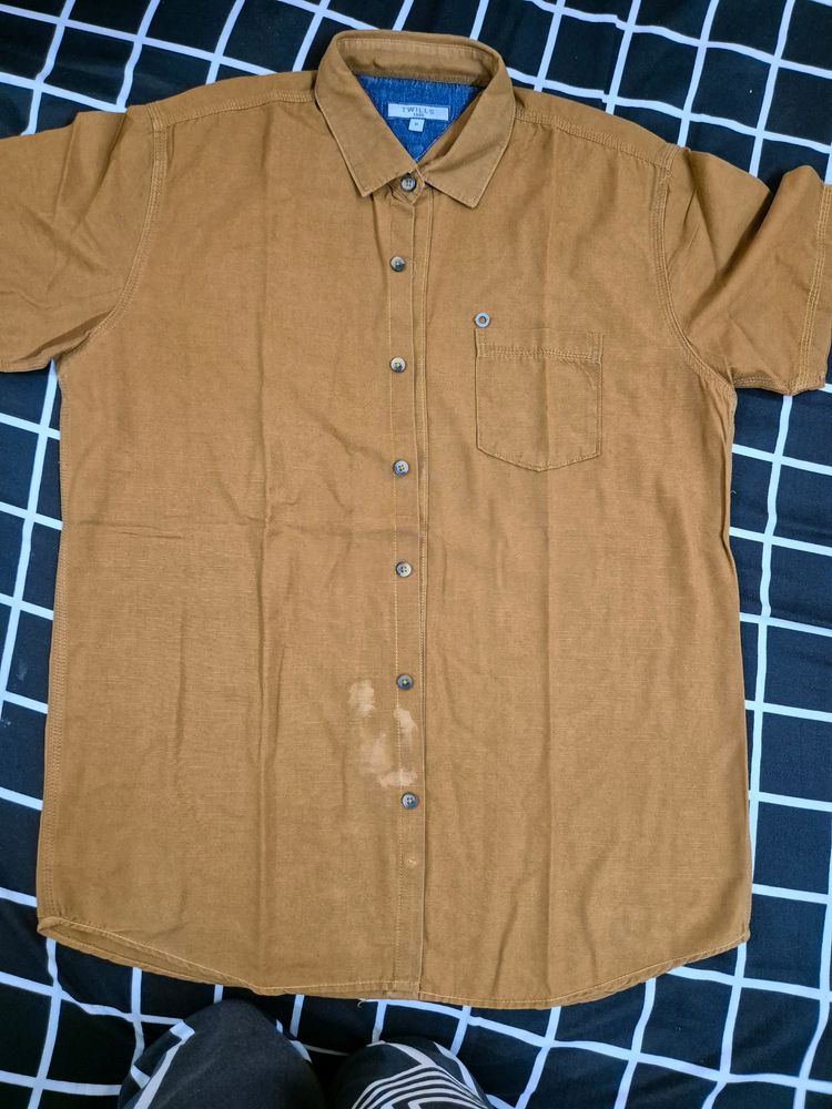 TWILLS SEMI FORMAL RUST COLORED SHIRT