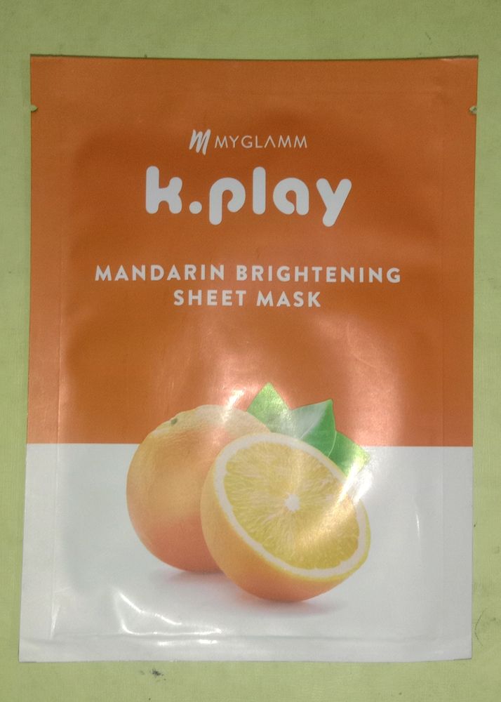 Myglamm K.Play Mandarin Brightening Sheetmask