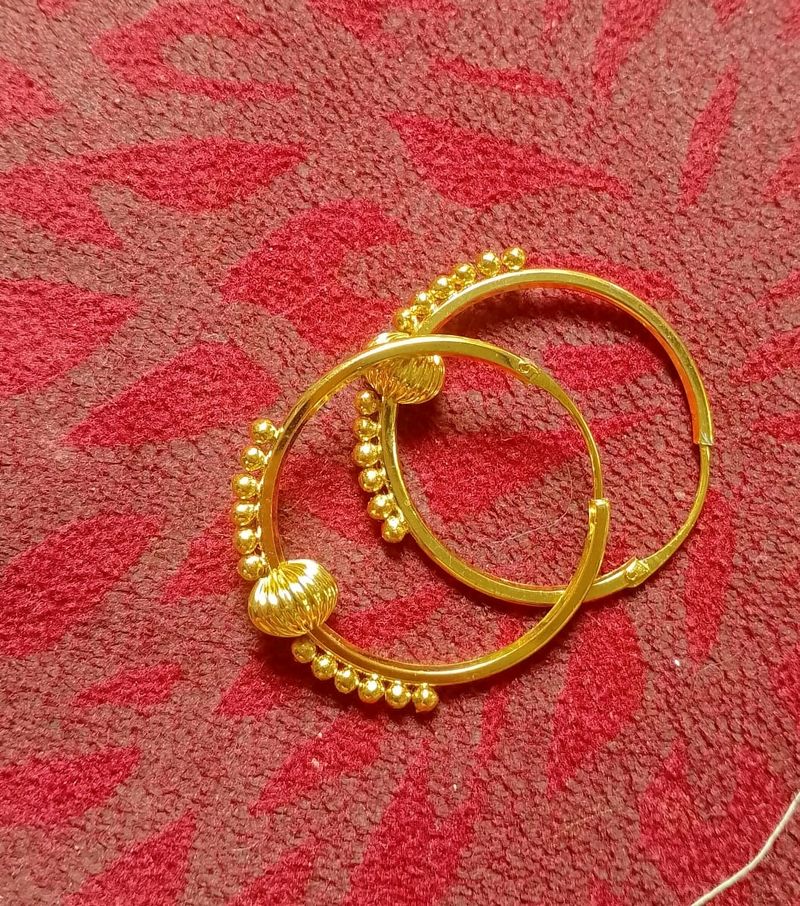 One Gram Gold Earrings