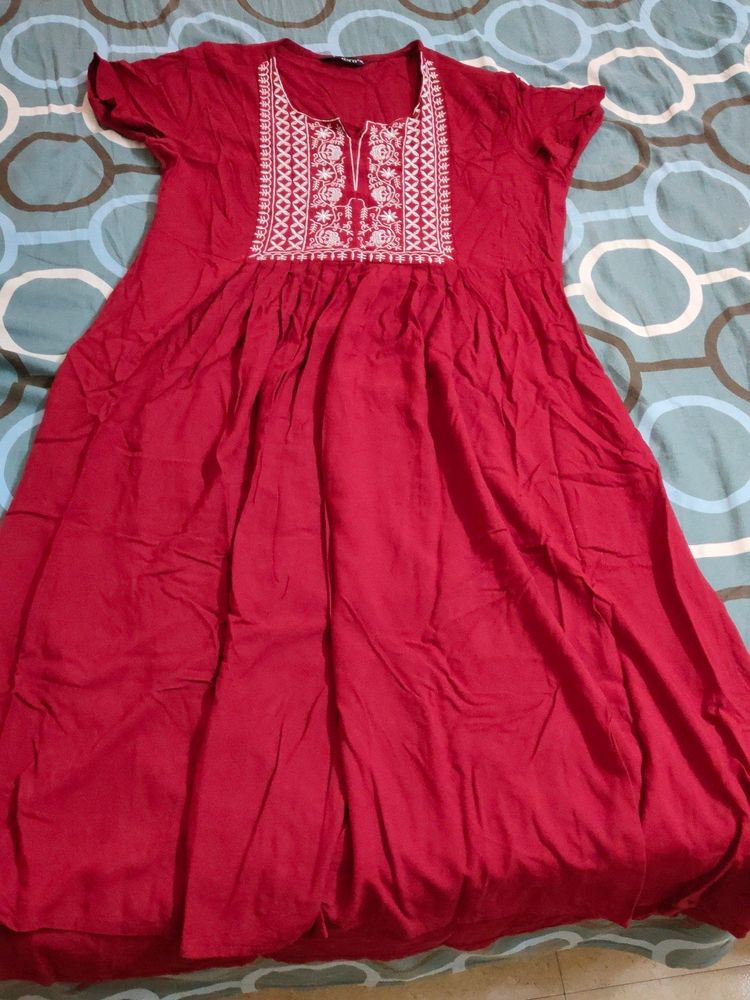 Red Kurta